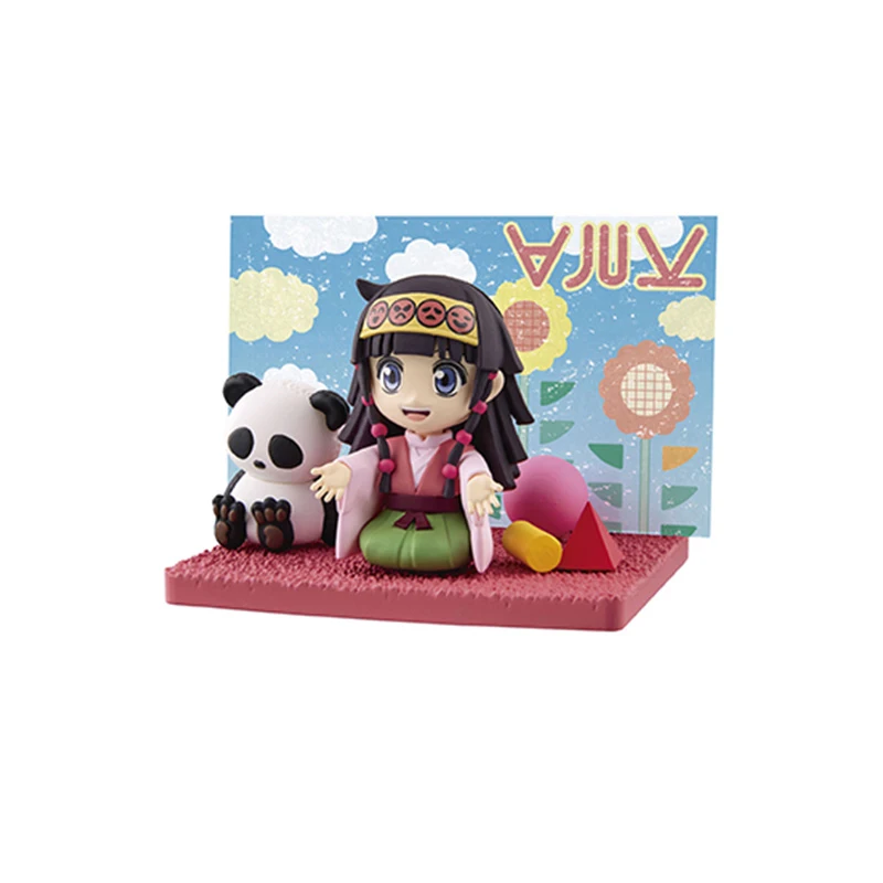 Original Desktop 05 HUNTER×HUNTER Animation Peripheral Toys Killua Alluka Illumi Gacha Anime Action Model Figures Collection