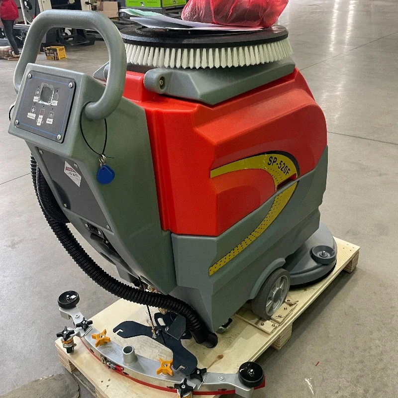 520 Model Factory Direct Sales Ride-On 3.5-5 Hours Working Time Scrubber Warehouse Cement Floor Cleaner
