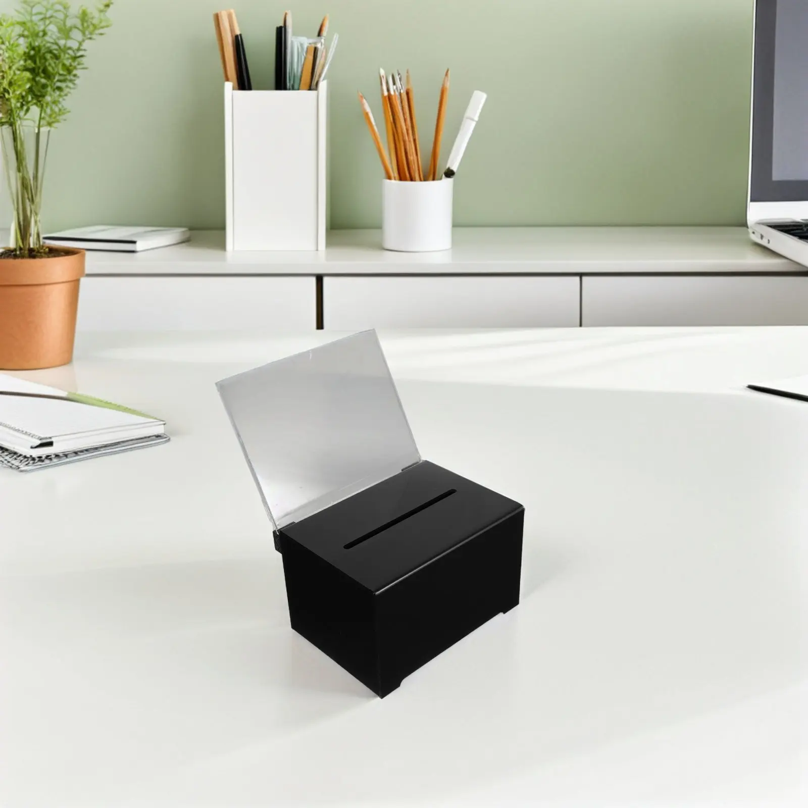2pcs-safe-donation-box-with-lock-small-portable-suggestion-collection-box-for-charity-events-cash-tickets-votes-feedback