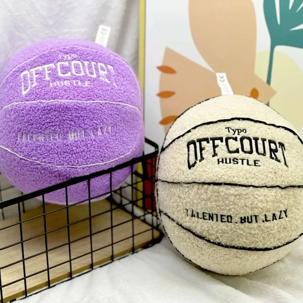 Offcourt basquete travesseiro basquete de alta qualidade travesseiro 25cm engraçado realista basquete travesseiro boneca crianças brinquedos