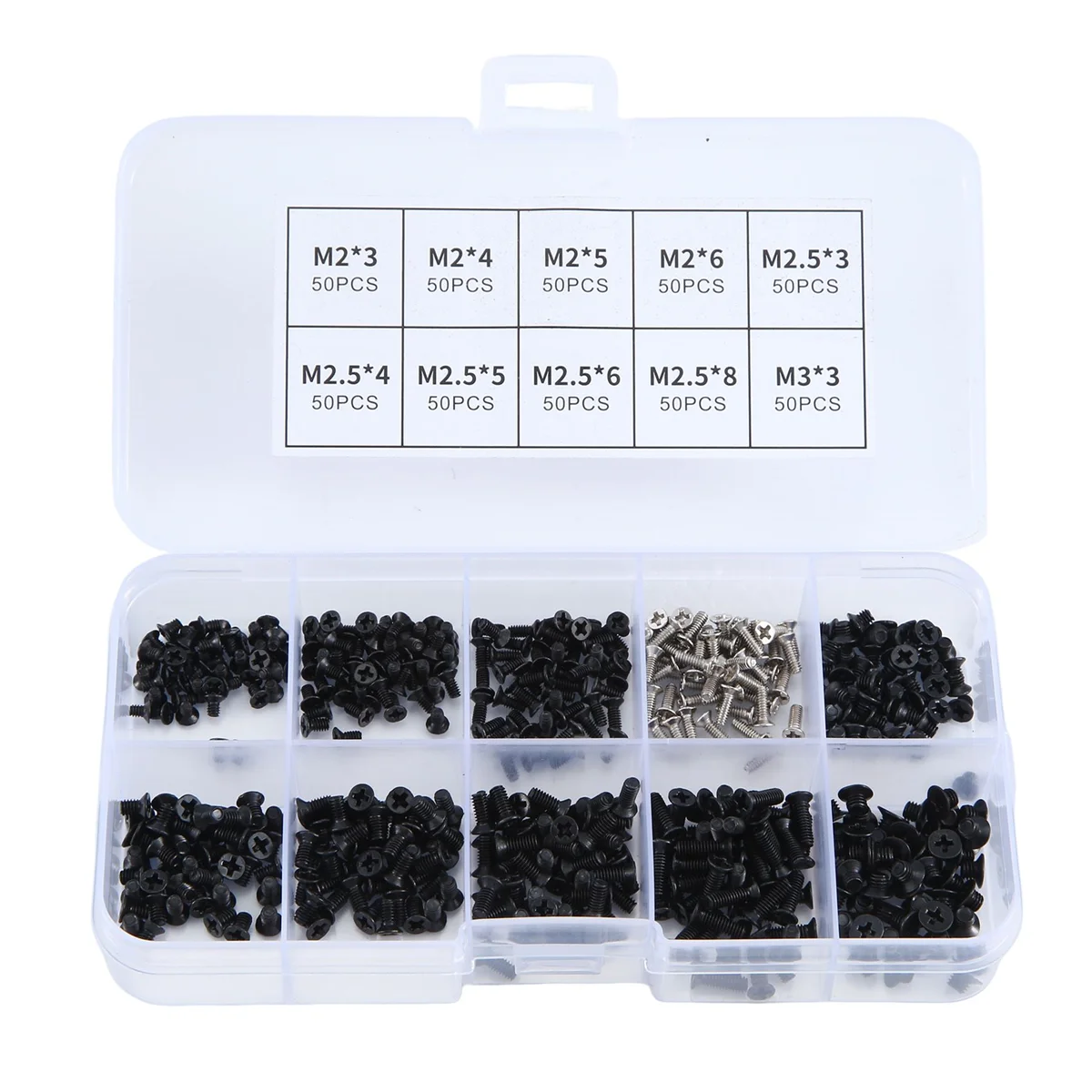 500Pcs Stainless Steel Laptop Screws Kit M2, M2.5, M3 for IBM HP Mac Dell Lenovo SAMSUNG Sony Toshiba Gateway LG