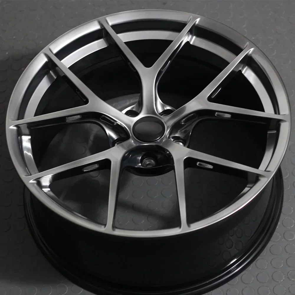 DEAN-C004 High gloss Black Hollow spoke hot design Lightweight Custom forged  5x112 5x120  aluminum alloy wheel 16 to 22 inch