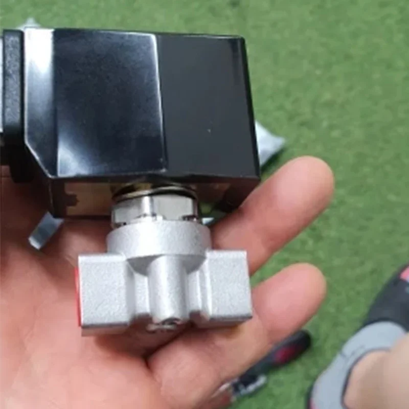 SS304 2 way water high pressure solenoid valve 220V AC Orifice 6mm normally close stainless steel valve 0.5-100bar 1/4 3/8 inch