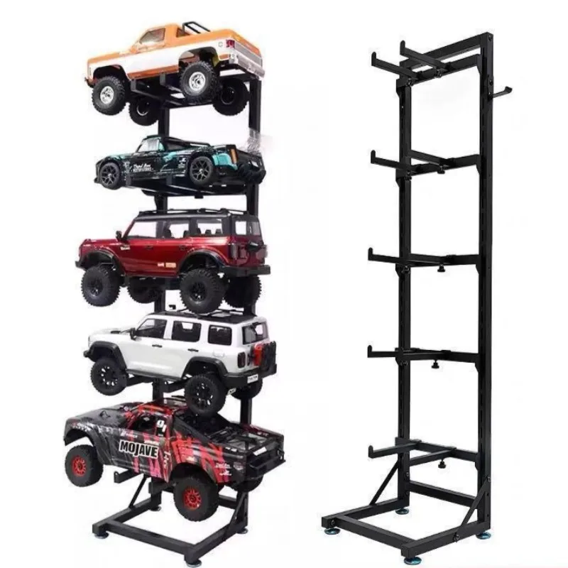 RC Car Display Rack Adjustable Metal Storage Stand RC Cars Model Shelf Living Room Desktop Toy Vehicle Organizer Boys Gift