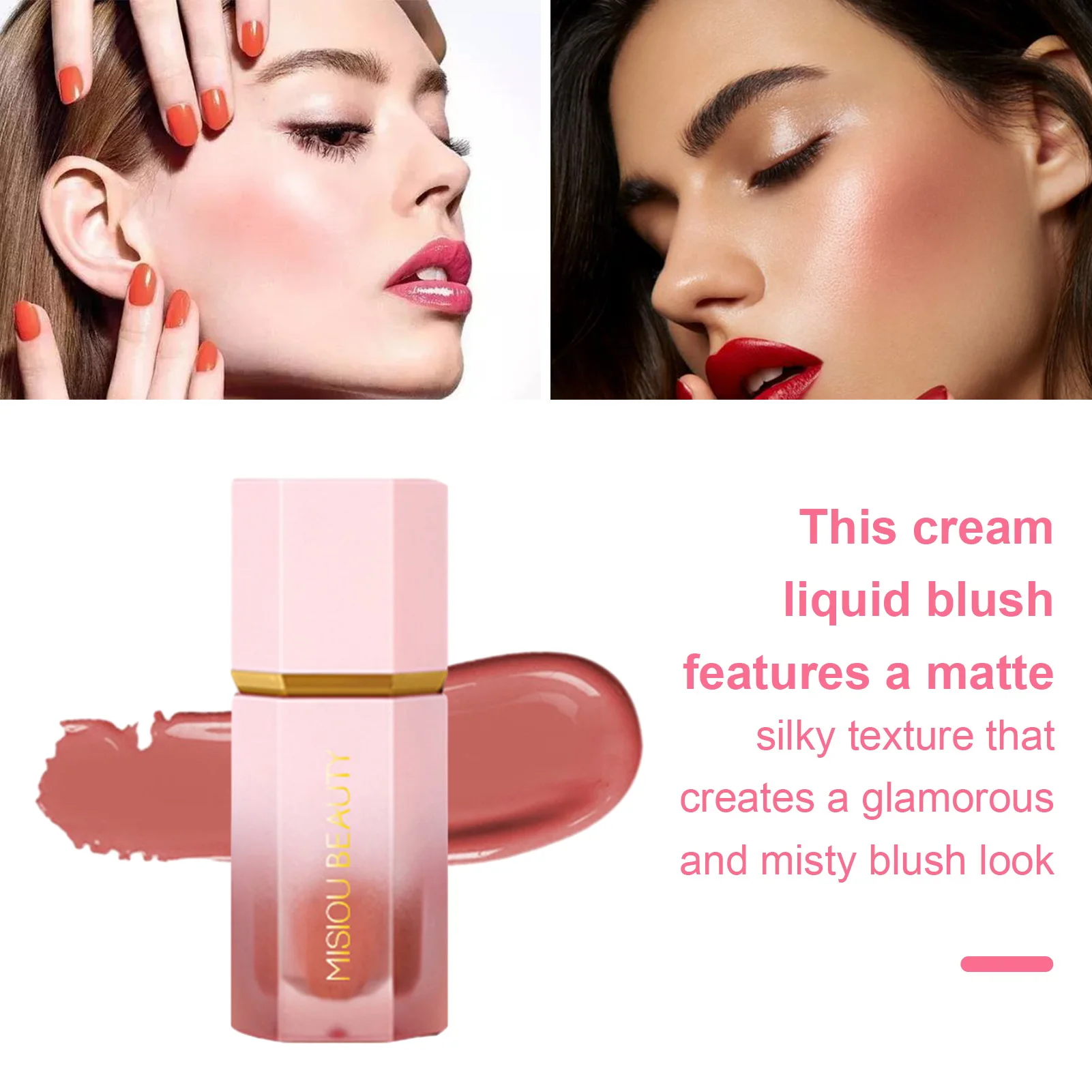 Soft Cream Liquid Blush Creamy Blush Makeup Facial cheek blush Liquid Contour Makeup Stick viso nutriente Blush Gel Cream