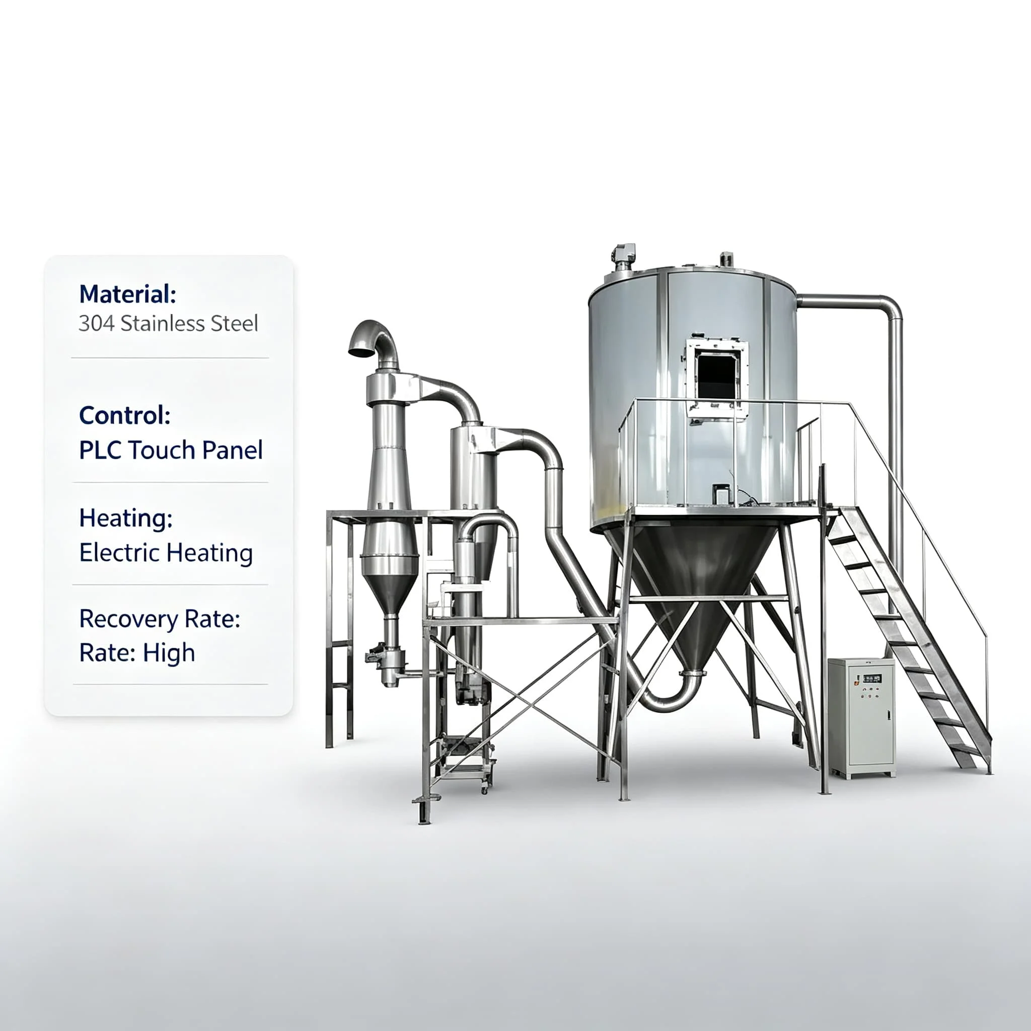 Emulsion Liquid Spray Drying Machine Suspension Liquid Dryer Solution Crystallization Spray Dryer Customizable