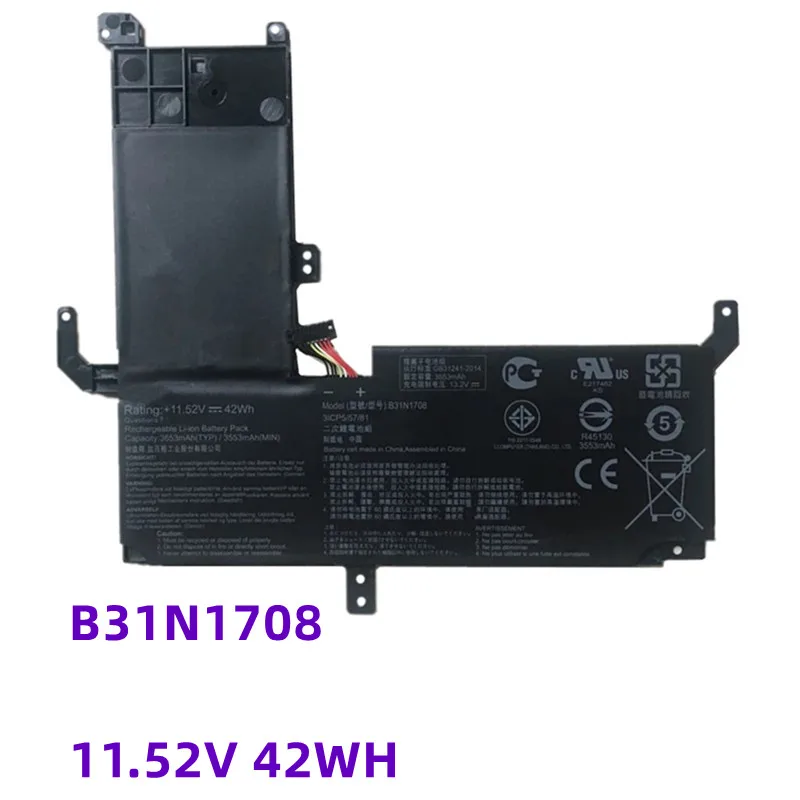 B31N1708 11.52V 42WH Laptop Battery For ASUS VivoBook Flip TP510 TP510UA TP510UF TP510UQ TP510UA-1A TP510UF-1A TP510UQ Series