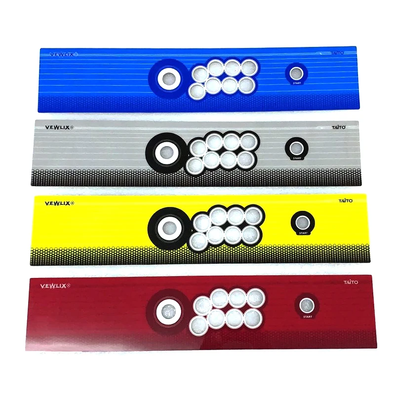 vewlix console panel yellow color 1P 8 holes Retro Arcade Game TAITO VEWLIX Coin Operation Game Console Metal Panel