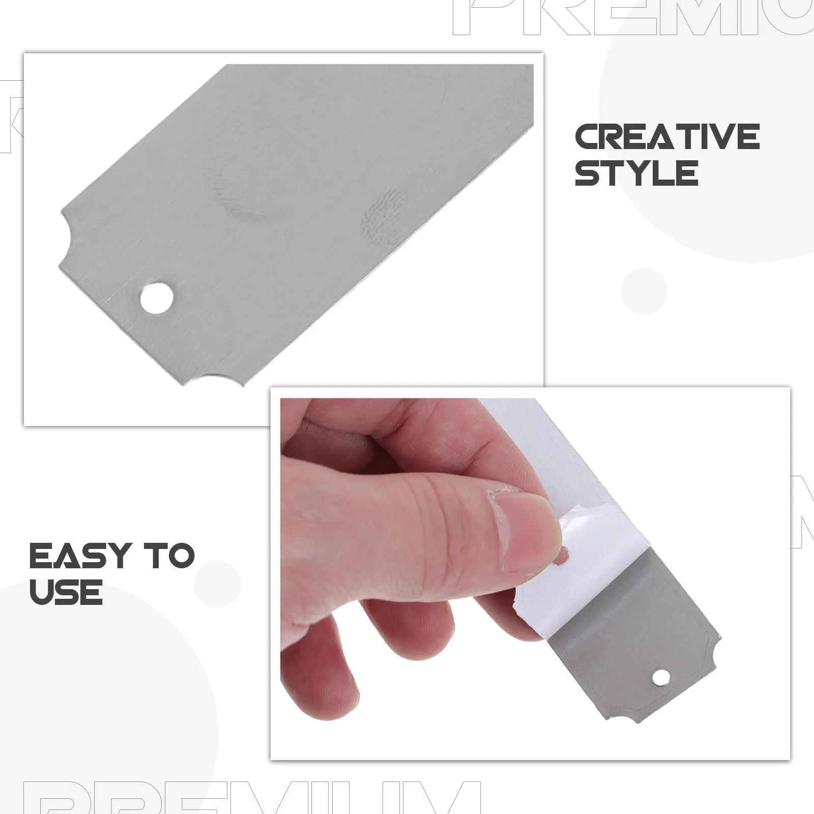 12Pcs Stainless Steel Rectangle Blank Name Tags 3x1 Inches for DIY Engraving Jewelry Luggage Identification Metal Engraving