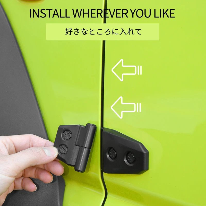 

Индивидуальная наклейка на дверную петлю автомобиля, декоративная крышка из АБС-пластика, автоаксессуары для Suzuki Jimny JB64 JB74 2025 2024 2023