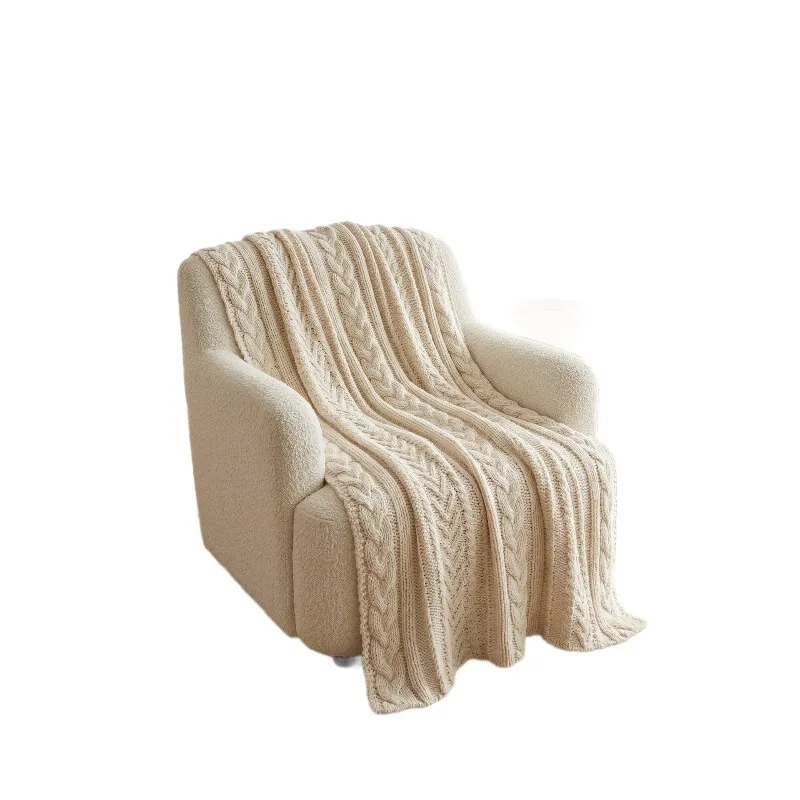 Shag knitted thread Art woven blanket, home soft sofa, bedroom casual blanket