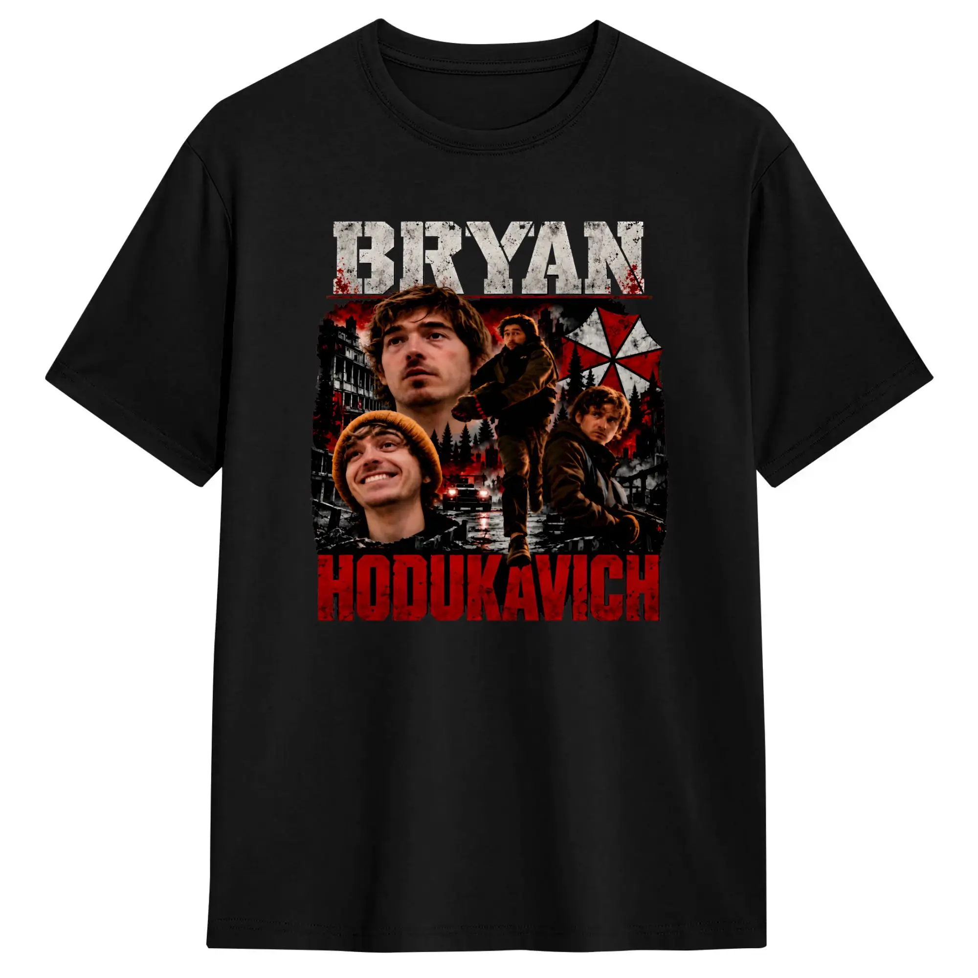 Resident Evil Movie Bryan Hodukavich Cotton T-Shirt For Man Beach  Y2K Retro T-Shirts Hippie Tee Shirt Oversize Casual Clothes