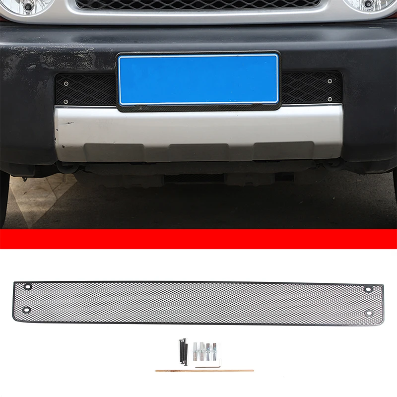 

For 2007-21 Toyota FJ Cruiser stainless steel black car front lower bar air intake grille insect net car protection accessories