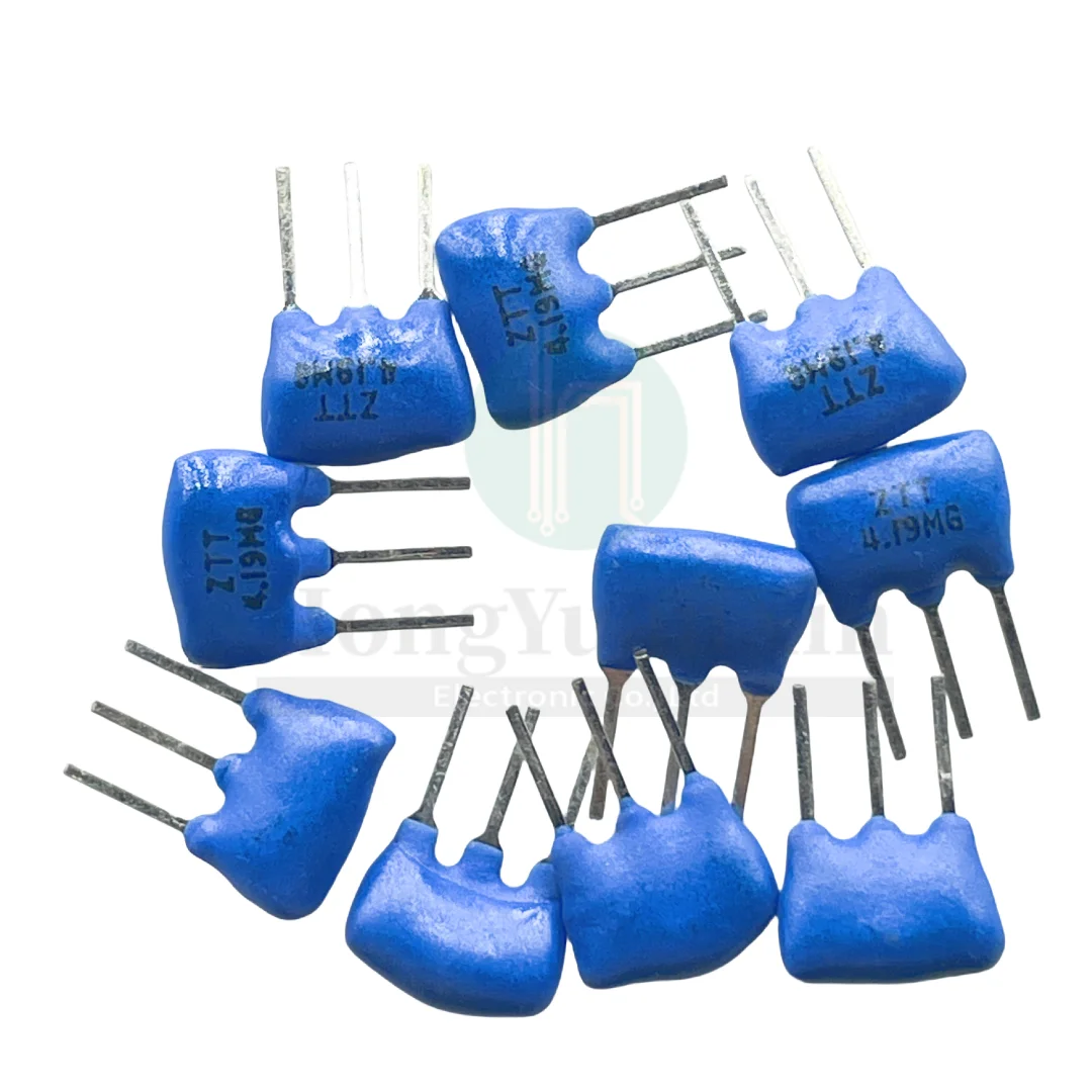 100pcs/ 4.19M in-line ceramic crystal 4.19MHZ ZTT4.19MG tripod 4.19G ZTA4.19MG blue