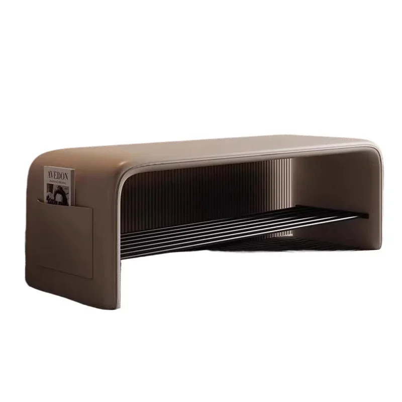 Household shoe changing stool, you can sit and wear shoe cabinets when you enter the door, light luxury and high-end models