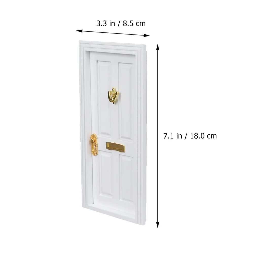 1 st Mini Meubels Ambachtelijke Houten Miniatuur Voor Diy Poppenhuis Fairy Garden Mini Deur Versiering Ambachtelijke Houten Deur Decor