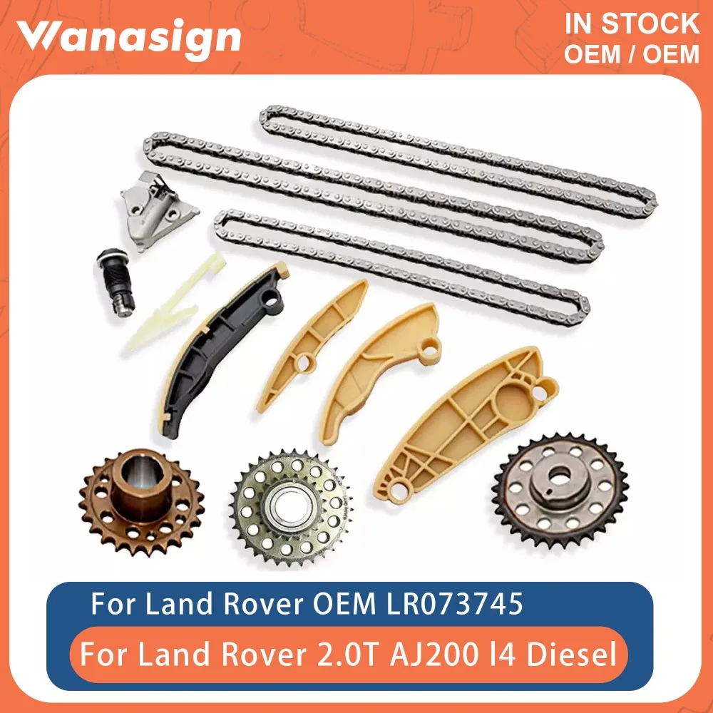 

Engine Timing Chain W/ Gears Kit Fit 2.0 T For Land Rover Range Rover Jaguar XF AJ200 AJ20D4 204DT 204DTA 204DTD 2.0T l4 Diesel