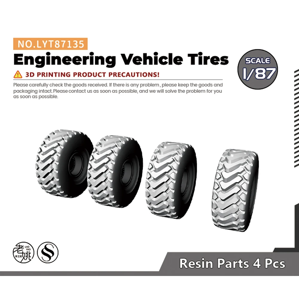 Yao's Studio LYT135 1/64 1/72 1/76 1/87 1/144 1/120 1/100 1/220 Engineering Vehicle Tires