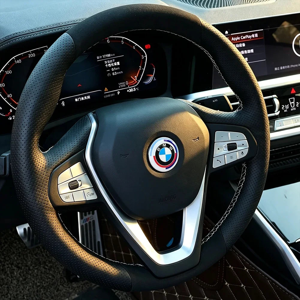 

Auto Steering Wheel Center Aluminum Alloy Badge Logo Sticker For BMW M Emblem E46 E36 E34 F10 E90 F30 E60 F30 E53 E30 E92 E87