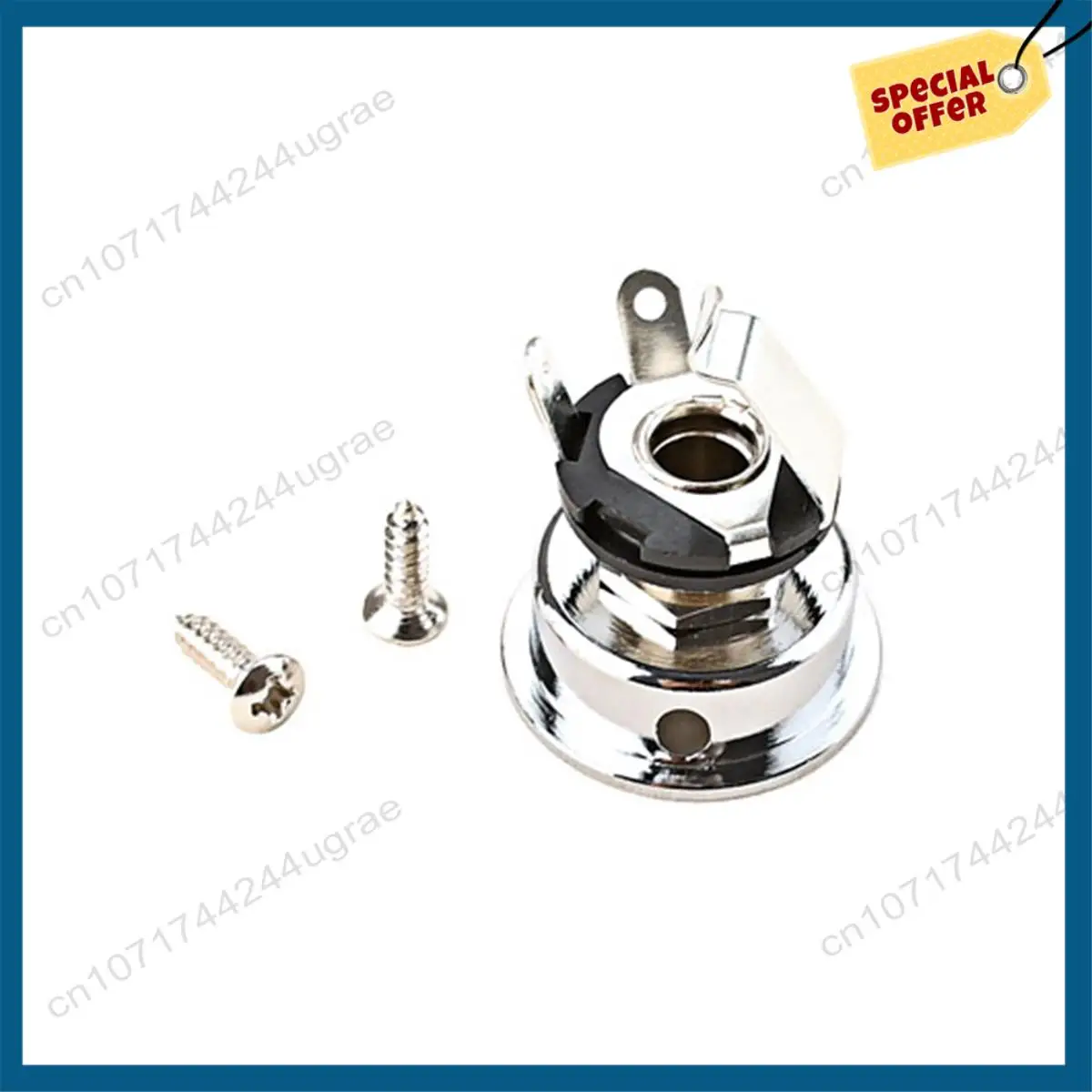 -A15I 6.35Mm 1/4Inch Guitar Jack Holder Guitar Jack Plate Holder GT44 For Telecaster Electric Guitar Parts