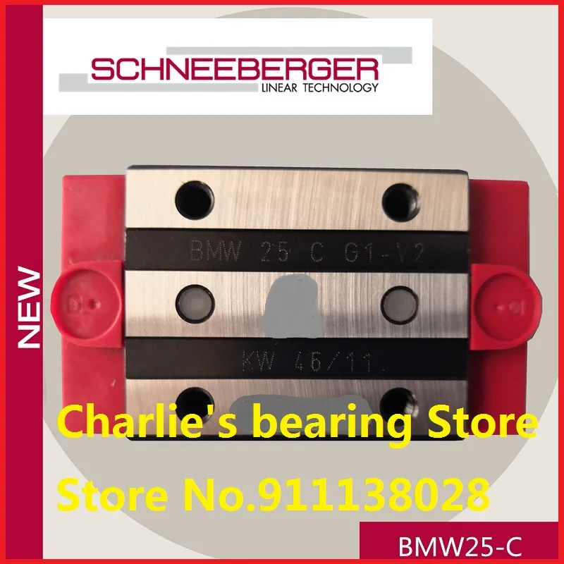 1pc 100% brand new original genuine SCHNEEBERGER Ball-MONORAIL block BMW25C(BMC25)
