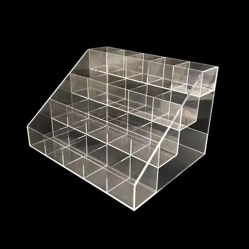 4 Layer 20 Grid Acrylic Display Stand Bead Storage Box for Tube Organization
