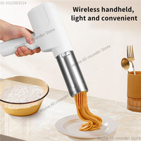 Handheld Noodle Machine Intelligent Dough Press Rolling Small Food Kitchen Household Electric Cordless Pasta Maker 5 Pasta Shap