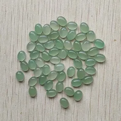 Natural Gree Aventurine Fashion Oval CAB CABOCHON 6x8mm beads for jewelry Accessories making wholesale 50pcs/lot free shipping