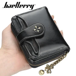 Simple Fashion Women Short Wallets Large Capacity Card Holder Zipper Female Purses Coin Pocket Wallet For Girls