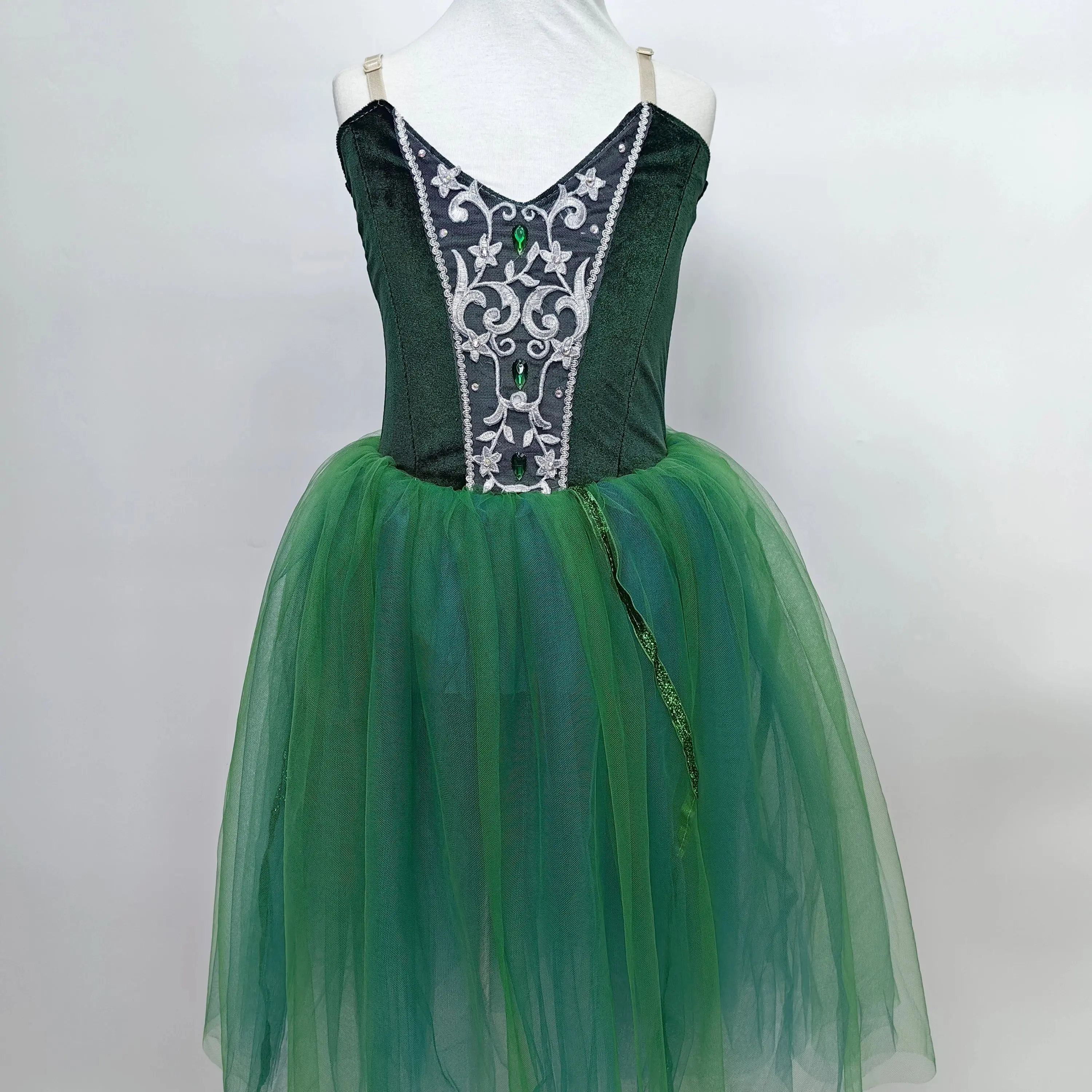 

Women's Long Ballet Dress Professional Children's Ballet Tutu for Girls Kids Contemporary Ballerina Dance Performance Dress