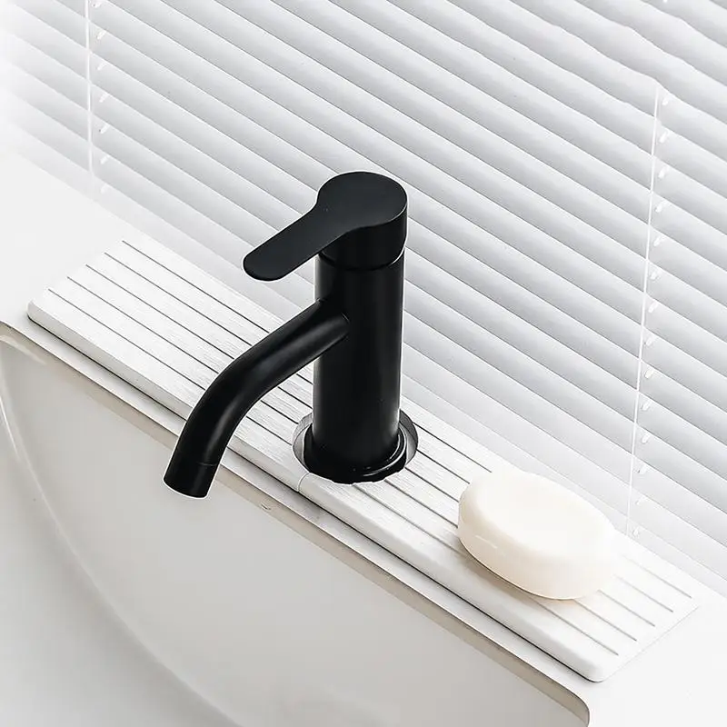 Faucet Sink Mat Absorbent Splash Guard For Kitchen Sink Absorbent Faucet Handle Drip Catcher Tray Drying Mat For Kitchen And
