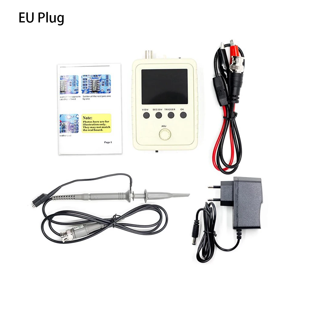 2 4 Inch Colorful Screen Digital Oscilloscope Portable 1Msa s 200Khz Analog Bandwidth Signal Generator Accessories