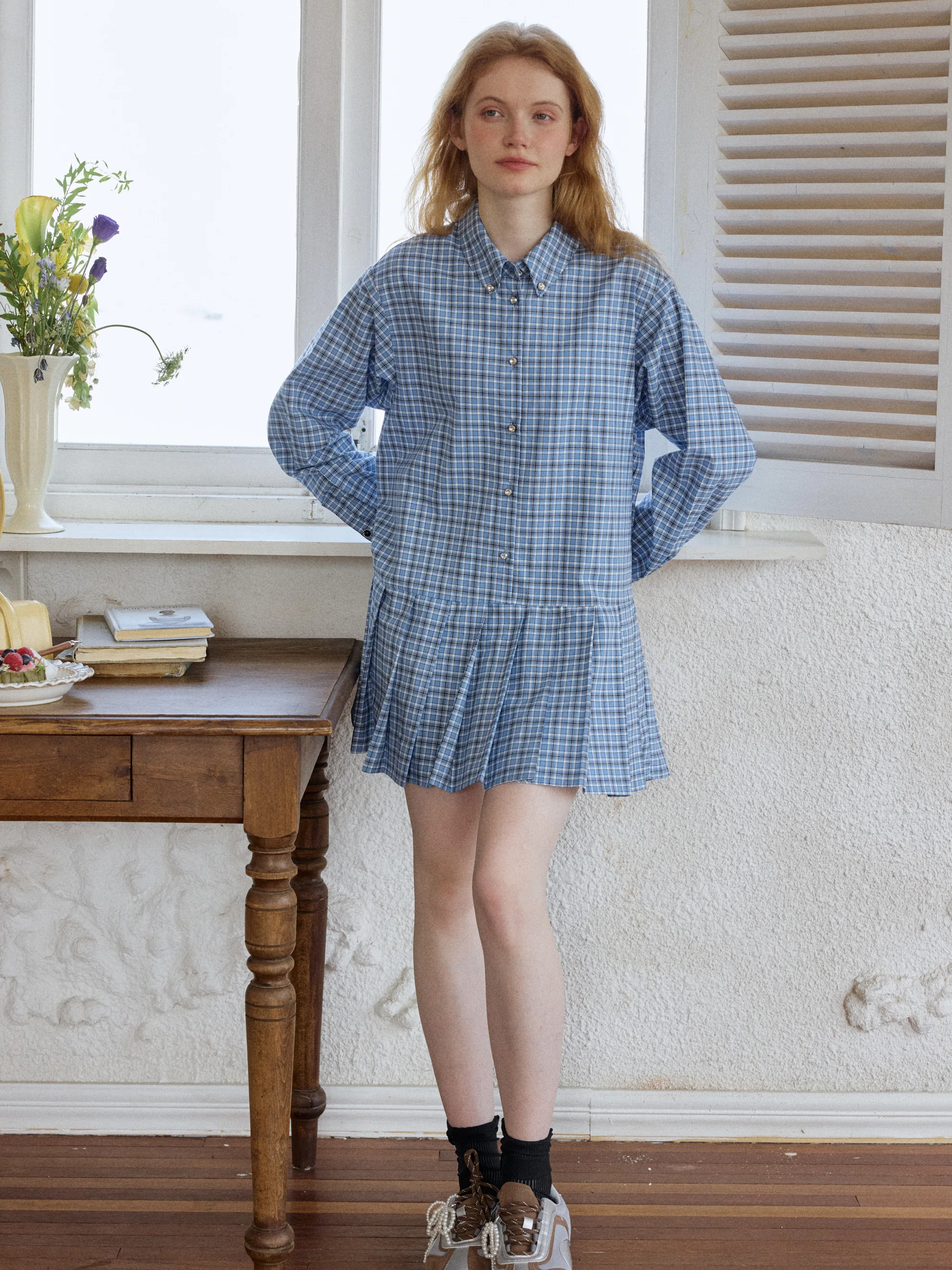 

Женская сумка Star Mountain в клетку Dr Cotton Gingham с принтом Long Sve Dr School Sle, дышащая, приятная для кожи