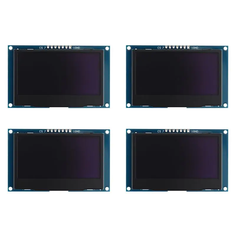 Daily Sale 4Pcs 2.42 Inch 12864 128X64 OLED Display Module IIC I2C SPI Serial LCD Screen For C51 STM32 SSD1309 (White Font)