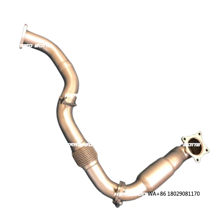 Stainless Steel Exhaust Downpipe Catalytic Converter for -A180A200A250 1.6T W176 2014-2016 1.5mm
