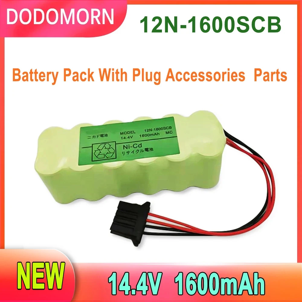 DODOMORN 12N-1600SCB High-Quality Battery Pack With Plug Accessories Parts 14.4V 1600mAh  2 Year Warranty