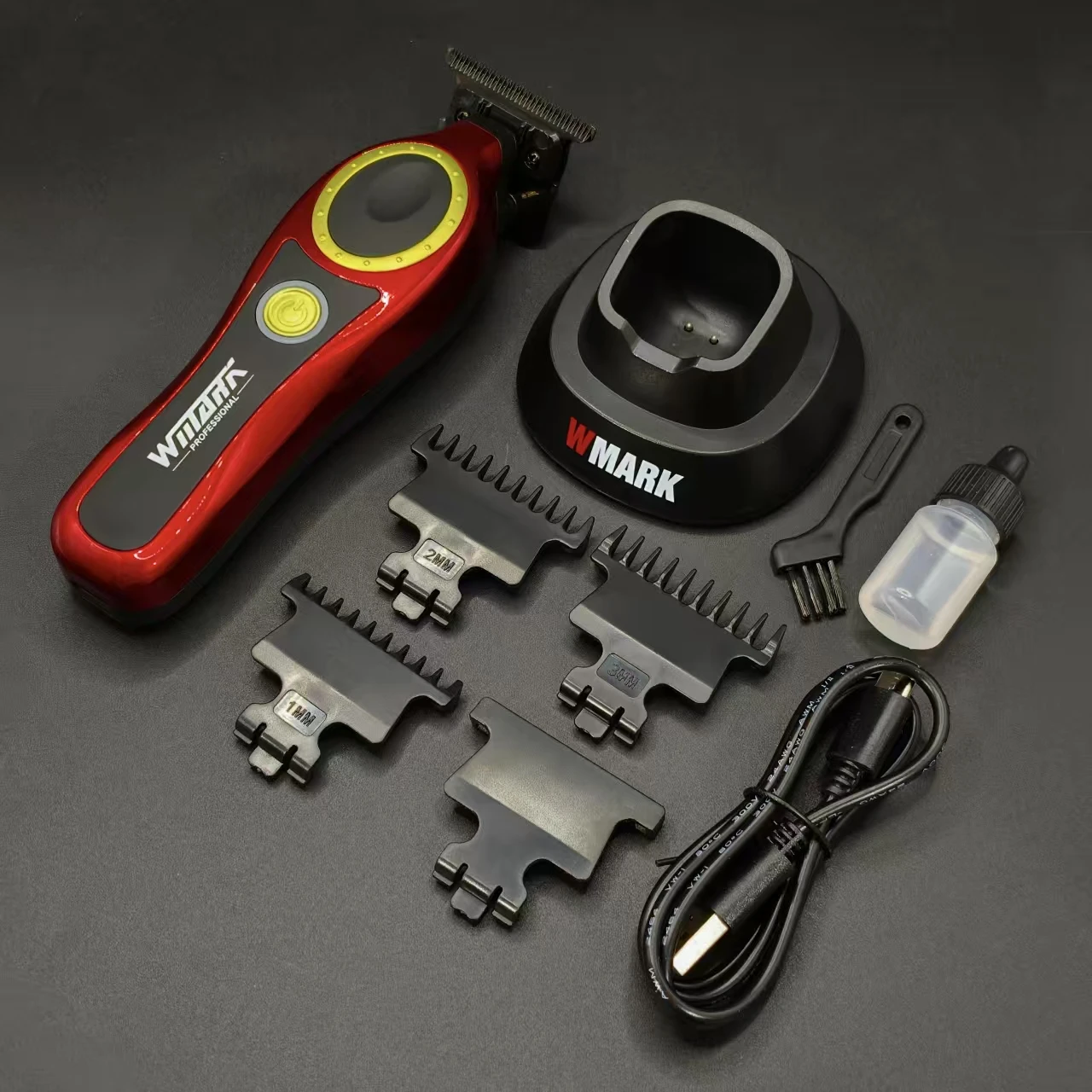 WMARK NG-7230 Professioneller Haarschneider für Herren, 7500 U/min, Keramik-Klinge, wiederaufladbarer Trimmer, elektrischer Haarschneider. – Detail 8