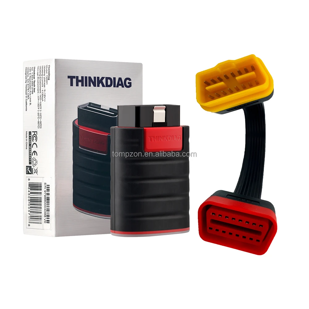 

Thinkdiag автомобильный OBDII считыватель кодов полная система авто BT сканер OBD2 диагностический инструмент Thinkdiag новая версия с удлинительным кабелем OBD