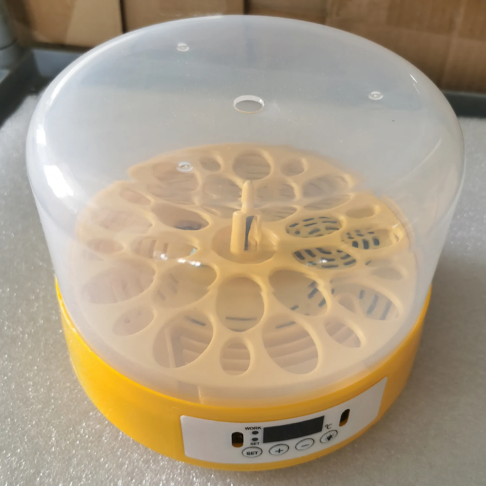 Egg Incubator Egg Turner Tray Egg Hatcher Machine Digital Poultry 18 Eggs Hatching for Quail Birds