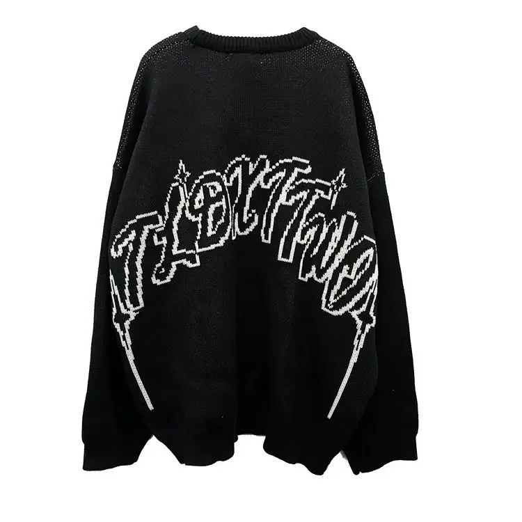 メンズハートクルーネックニットセーター,ヒッピーセーター,ラウンドネック,韓国スタイル,高品質,コットン