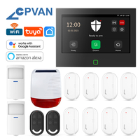 CPVAN Tuya Smart Home Alarm System 115dB Louder Wireless WiFi 4G GSM House burglar Security Protection Alarm Kit 5000mAh Battery