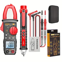 Digital Clamp Meter 4000 Counts DC/AC 400A Voltmeter Pliers Multimeter Ammeter Voltage Tester Car Repair Electrical Temp Tester