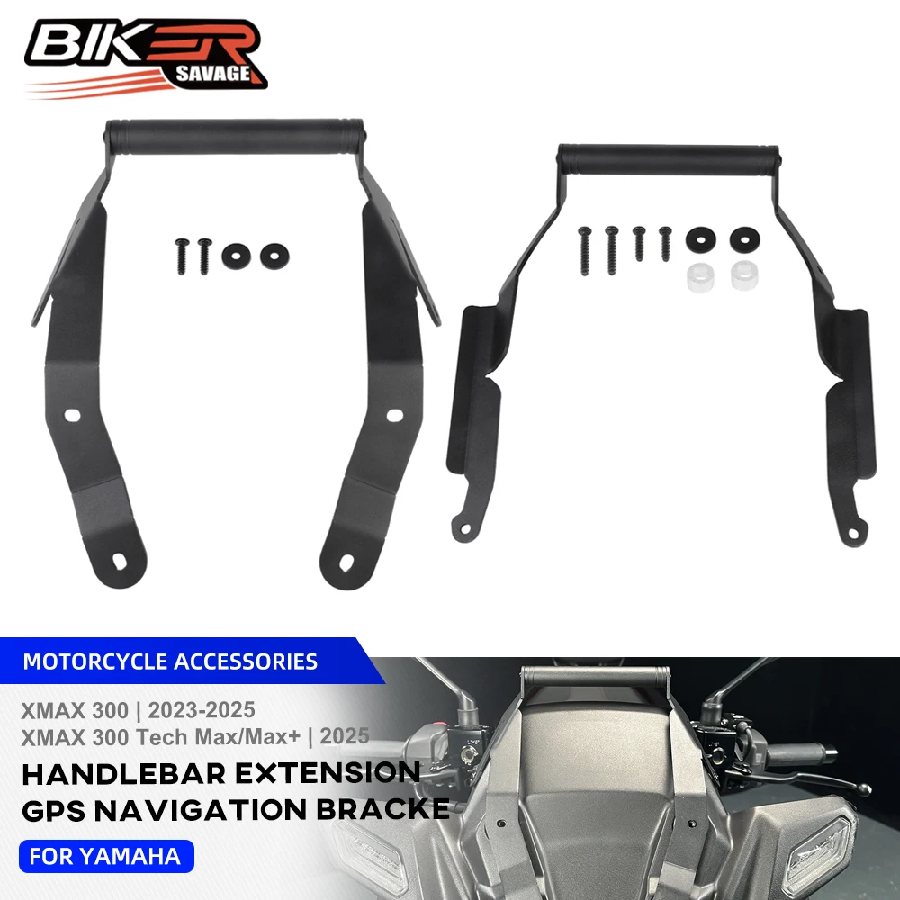 

For Yamaha XMAX 300 Handlebar Extension GPS Navigation Bracket XMAX 300 Tech Max+ Motorcycle Handle Bar Cellphone Phone Support