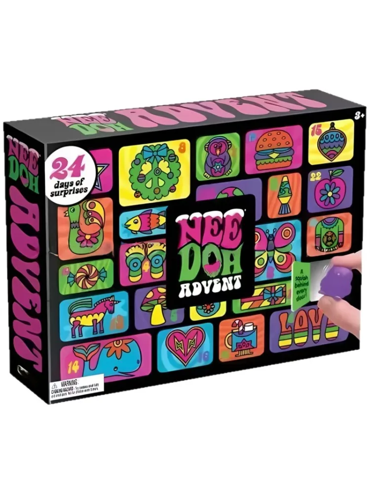 Needoh Adventskalender Geschenk für Kinder 24-Tage-Countdown Neujahr Familie Freunde Überraschungsbox Party Spielzeug Geschenk
