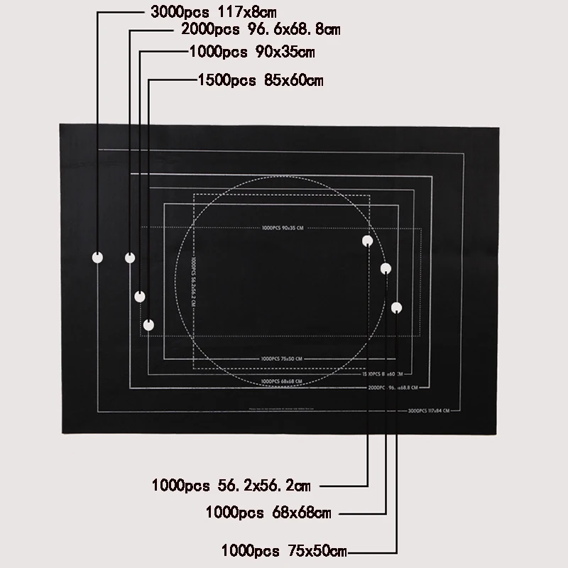 전문 퍼즐 롤 매트 담요 펠트 매트 최대 1500/2000/3000 조각 액세서리 퍼즐 휴... - 3