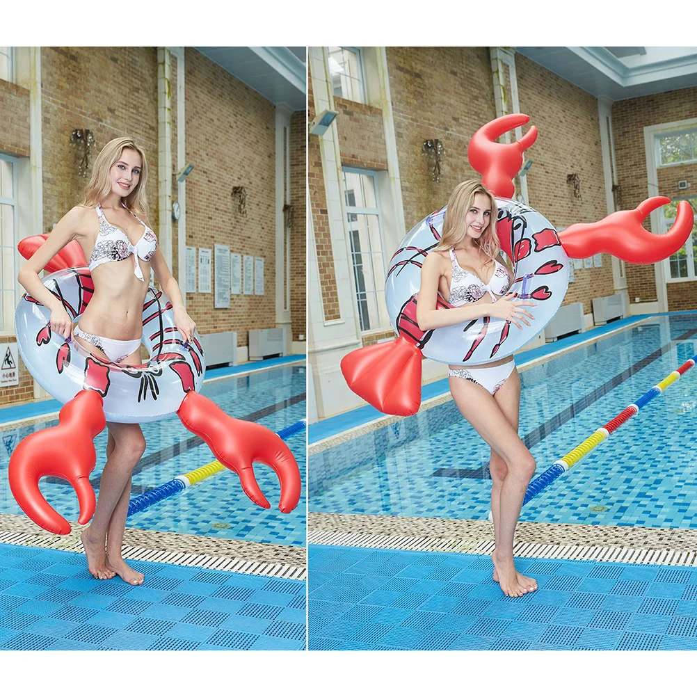 

Crayfish Swimming Ring Supplies Inflatable Lobster Pool Accessory Float Adult Oversized