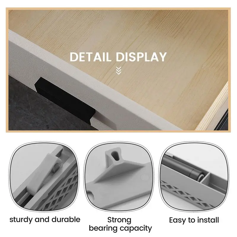 howhow 10Pcs/Lot Cabinet Glides Adapter Soft Closing System for Any Side Mount Drawer Sliding Buffer Damper Cupboard
