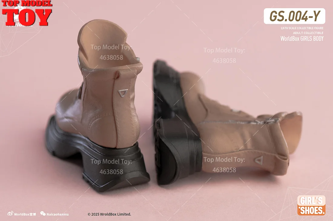 Worldbox gs004 1/6 botas de sola grossa meias brilhantes roupas acessório modelo caber 12 ''feminino soldado figura ação corpo bonecas