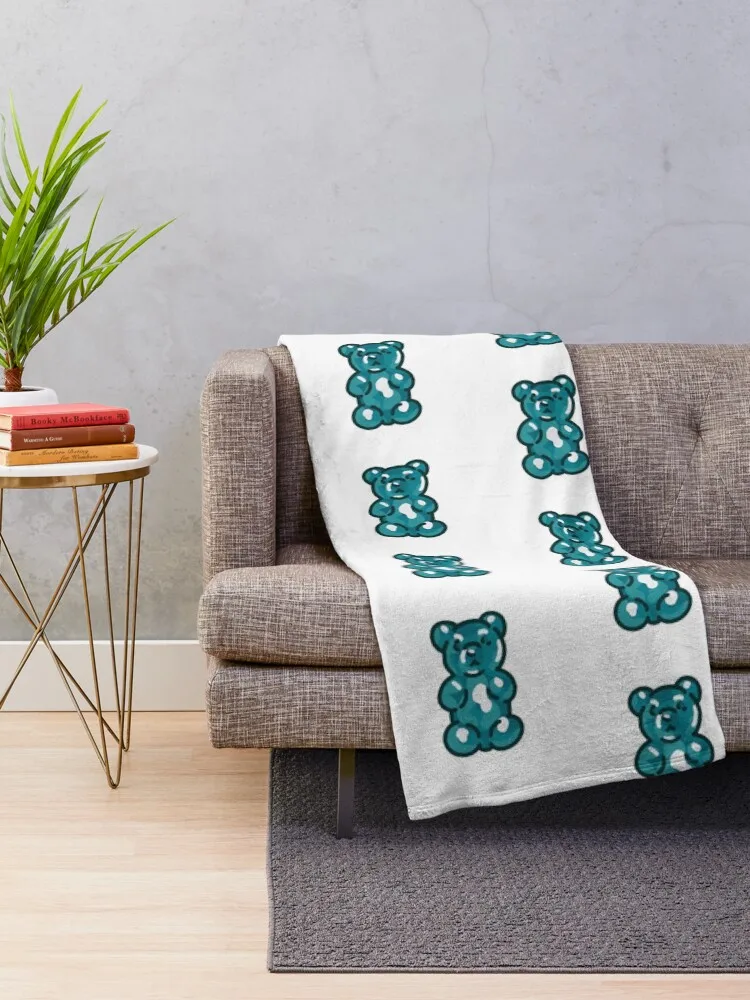 Gummy Bear- blauwe deken