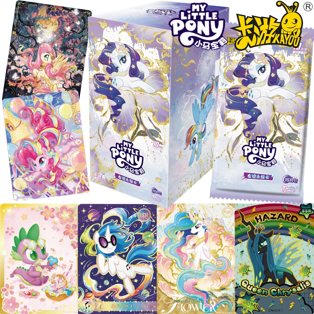 caja-de-sobres-de-cartas-coleccionables-de-my-little-pony-friendship-forever-juego-de-cartas-coleccionables-oficial-de-kayou-con-cartas-raras-con-acabado-metalico-y-artisticas